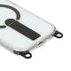 7. iPhone 17 case with stand, short strap (30 cm) and long strap (120 cm), compatible with MagSafe - black