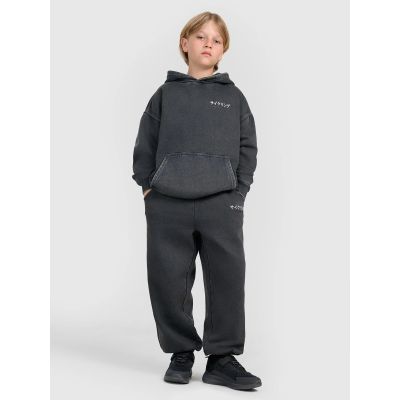 5. Boy's sweatshirt with hood, open, 4F 4FJRAW25TSWSM2344-22S