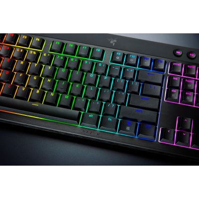 Razer BlackWidow V4 Low-profile HyperSpeed Keyboard (Green Switch) - US Layout