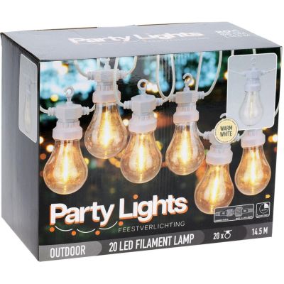 6. GARDEN GARLAND PARTY LIGHT 20LED A60 WHITE CABLE