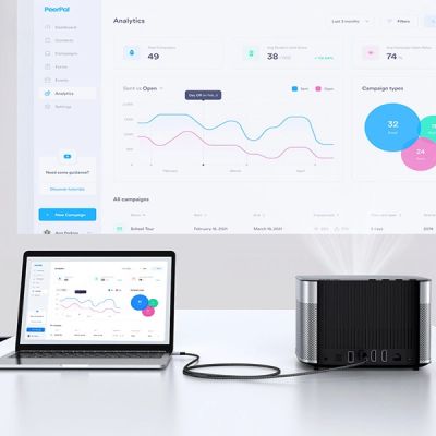 6. Ugreen HD164 15517 micro HDMI / HDMI 2.1 8K cable 2m - gray