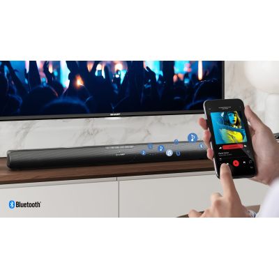 10. Sharp HT-SB100 Speaker Module Black 2.0 Channel 75 W