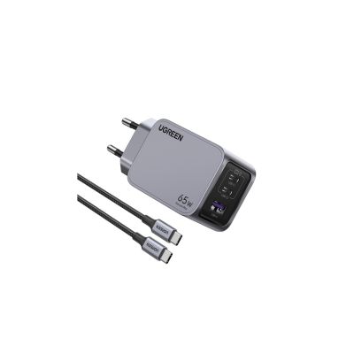 Ugreen Nexode Pro 25871 65W Wall Charger, GaN, USB + 2x USB-C + 1.5m USB-C Cable