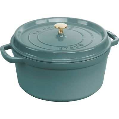 STAUB LA COCOTTE Round cast iron pot 2.2 l, eucalyptus