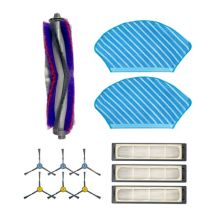 Midea spare parts kit: side brush×6pcs, main brush×1pcs, HEPA filter×3pcs, mop cloth×2pcs for M7 | Midea