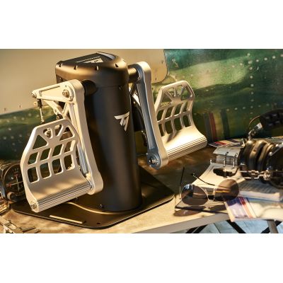 7. Thrustmaster TPR Rudder Black, Silver USB Flight Sim Analog PC