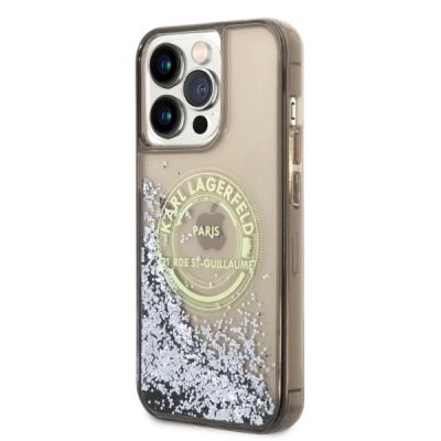 2. Karl Lagerfeld Liquid Glitter RSG case for iPhone 14 Pro Max - black