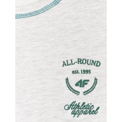 6. Women's oversize printed T-shirt 4F 4FRSS25TTSHF2979-26M