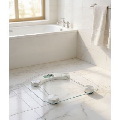 6. Esperanza Pilates EBS008W Bathroom Scale (transparent)