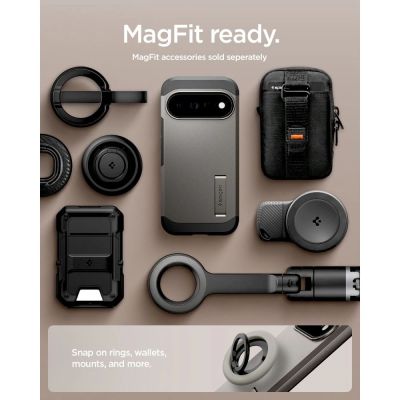 13. Spigen Tough Armor Mag MagSafe Case for Google Pixel 11 Pro XL - Dark Gray