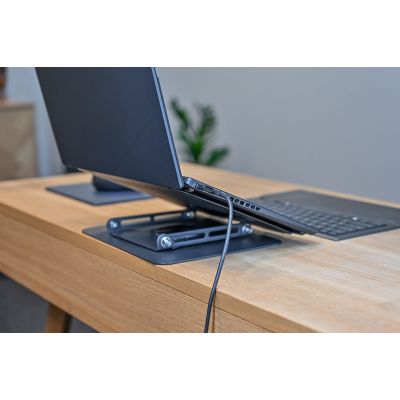17. MEDIA-TECH ADJUSTABLE, ROTATABLE, ERGONOMIC LAPTOP STAND ROTO MT2662