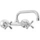 Deante Neo Symetrio wall-mounted washbasin tap, chrome BOS050D