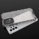 8. Honeycomb case armored cover with a gel frame for Samsung Galaxy A73 transparent