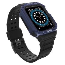 Protect Strap Band for Apple Watch 38/40/41mm Armored Case Strap - Black, Blue