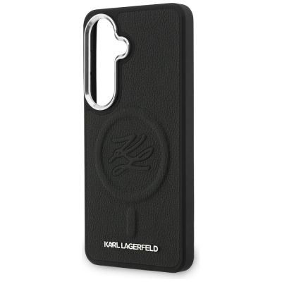 6. Karl Lagerfeld Embossed Ring Initials MagSafe Case for Samsung Galaxy S26 - Black