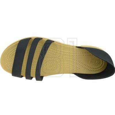 3. Crocs Tulum Open Flat W 206109-00W Sandals