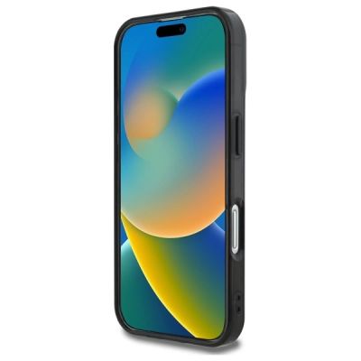 5. Guess IML Peony On 4G Background MagSafe case for iPhone 16 - black