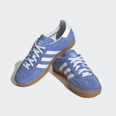 4. adidas Gazelle Indoor W Blue Fusion Women’s Suede Sneakers, Blue (HQ8717)