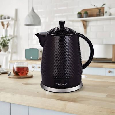 2. Ceramic electric kettle 1.5L 1500WMR-069-BLACK MAESTRO