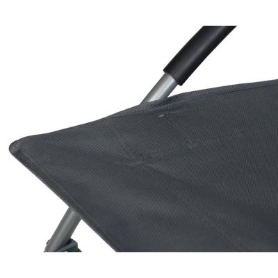 13. BEACH CHAIR WITH ARMRESTS 55x58x64CM FOLDABLE GRAY