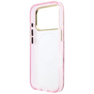 7. Guess IML Glitter Blossom Roses Case for iPhone 17 Pro / 18 Pro - Pink