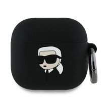 Karl Lagerfeld Silicone Karl Head 3D Case for AirPods 4 - Black
