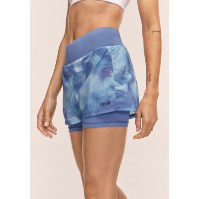 3. CASALL Breeze Printed Running Short, navy blue