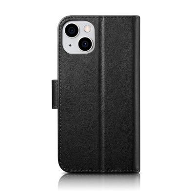 2. iCarer Wallet Case 2in1 Cover iPhone 14 Plus Anti-RFID Leather Flip Case Black (WMI14220727-BK)