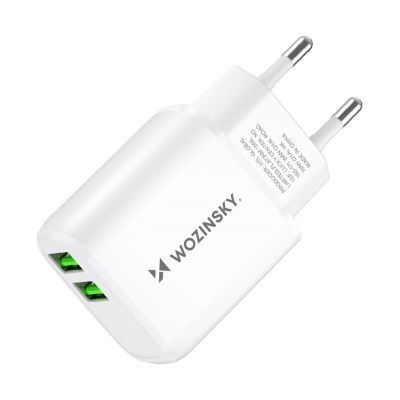 4. Wozinsky CUWCW 2.4A 2 x USB-A Wall Charger - White