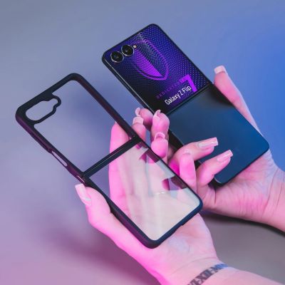 4. 3mk Satin Armor Case+ for Samsung Galaxy Z Flip 7 - Transparent Black