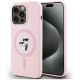 Karl Lagerfeld Silicone Karl&Choupette MagSafe Case for iPhone 14 Pro Max - Pink