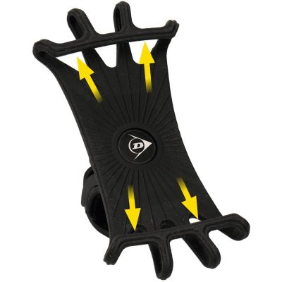 5. DUNLOP SILICONE BIKE PHONE HOLDER 360 ROTATING BLACK