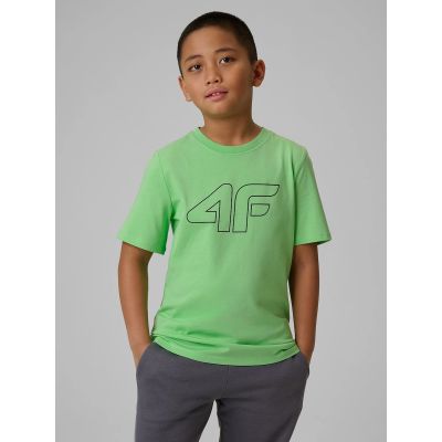 Boy's regular printed T-shirt 4F 4FJRSS26TTSHM3599-10S