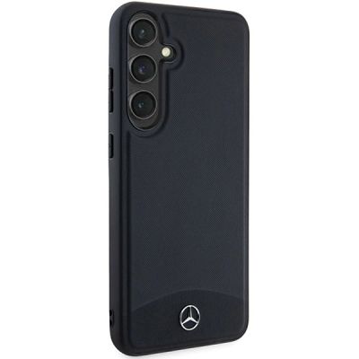 4. Mercedes Leather Textured & Plain MagSafe case for Samsung Galaxy S24+ - black