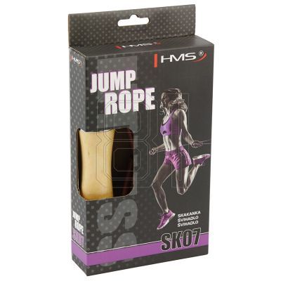 24. Leather skipping rope with a wooden handle HMS SK07