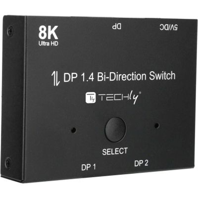 13. Techly IDATA-DP-2DP-8KT DisplayPort Video Switch