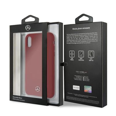 7. Mercedes Silicone Line iPhone Xr Case - Red