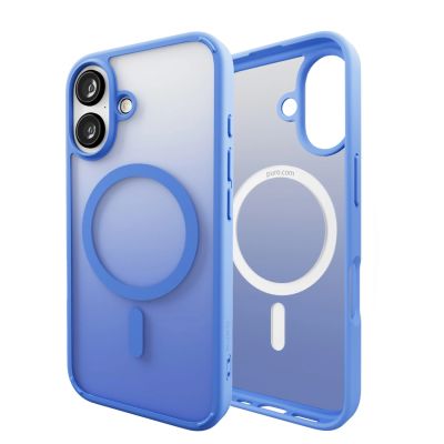 10. Puro Gradient MagSafe Silicone Case for iPhone 16 - Blue
