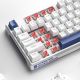 11. Machenike K500B-B87 Wired Mechanical Gaming Keyboard with Backlight, Red Switch - White