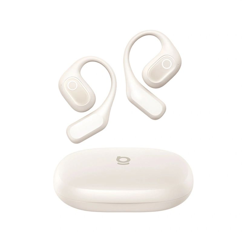 3. OWS Baseus Eli 2i Fit Headphones with Ear Hooks - White