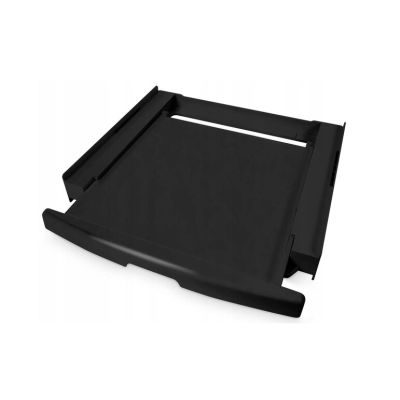 Washer-dryer connector with drawer and belt, black