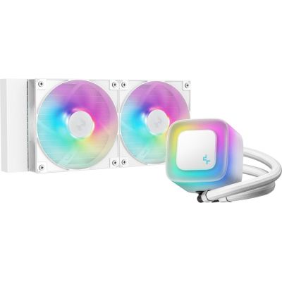 8. DeepCool LE240 WH V2 Processor All-in-one Liquid Cooler 12 cm White 1 pc.