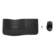 HP 680 Comfort Dual-Mode Wireless/Bluetooth Keyboard and Mouse Combo Wireless Black 8T6L6AA