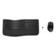 HP 680 Comfort Dual-Mode Wireless/Bluetooth Keyboard and Mouse Combo Wireless Black 8T6L6AA