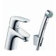 3. Hansgrohe Focus E2 faucet with black hair, colors
