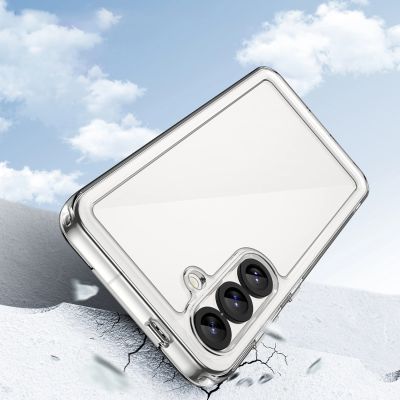 3. Outer Space Case with Gel Frame for Samsung Galaxy S25 - Clear Black