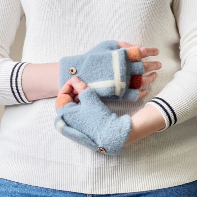 5. Women's/children's winter telephone gloves - blue