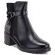 Women's insulated ankle boots with a block heel, black, Potocki SZ12873