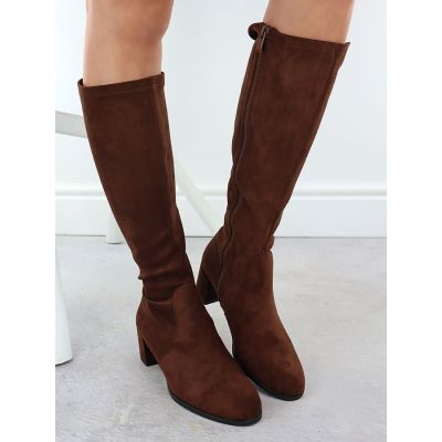 5. Brown Suede Women’s Boots Sergio Leone KZ205