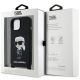 7. Karl Lagerfeld KLHCP15SSCBSKNK iPhone 15 6.1" hardcase black/black Crossbody Silicone Ikonik